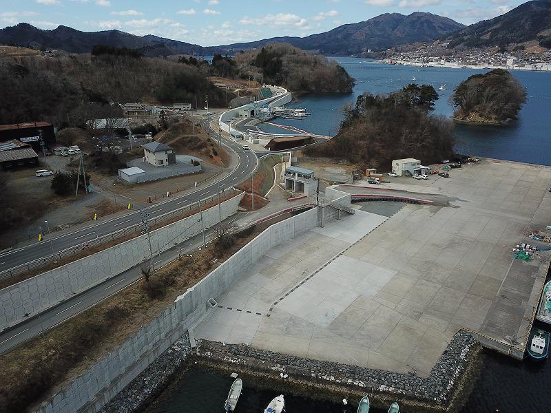 Coastal seawall in Nagahama area of Ofunato Port (No. 2)