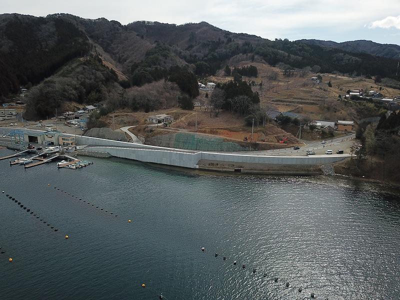 Coastal seawall in Nagahama area of Ofunato Port (No. 2)