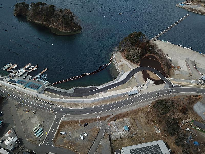 Coastal seawall in Nagahama area of Ofunato Port (No. 2)